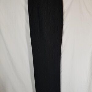 Talbots Black White Polka Dot Trousers Women’s 12 Made in Japan Fully Lined Pant